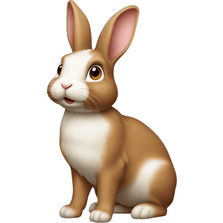 Lapin bélier marron petit  emoji