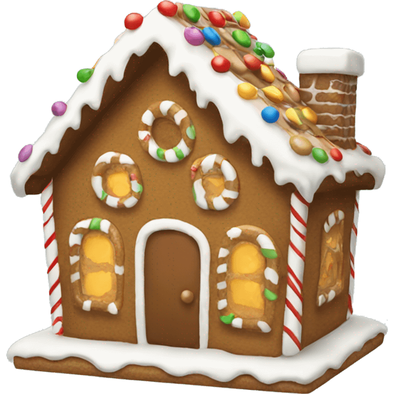 Gingerbread house emoji