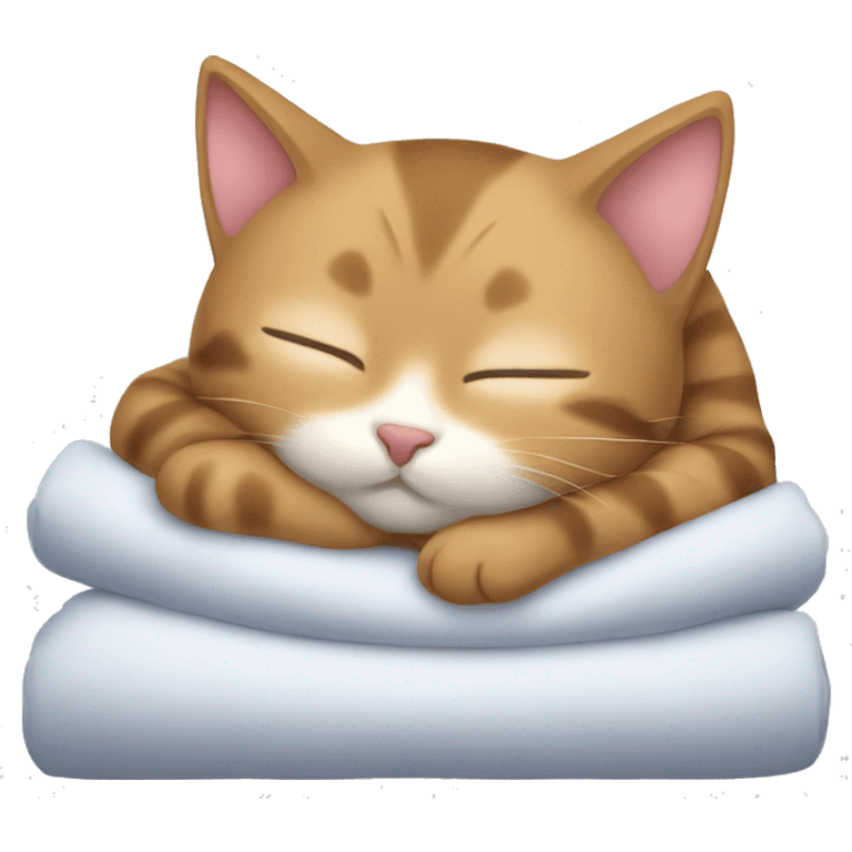 Kitty sleeping emoji