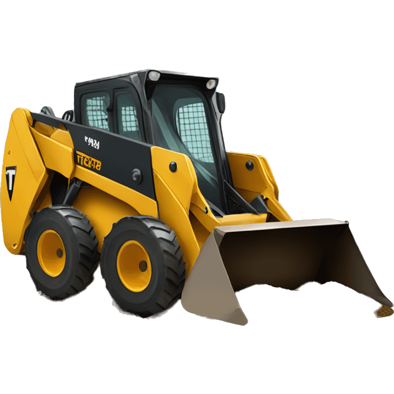 Skid steer pushing topsoil  emoji