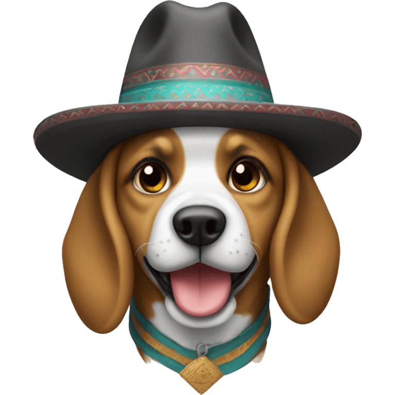 Perro con sombrero  emoji