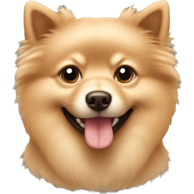 little coffee-colored spitz  emoji