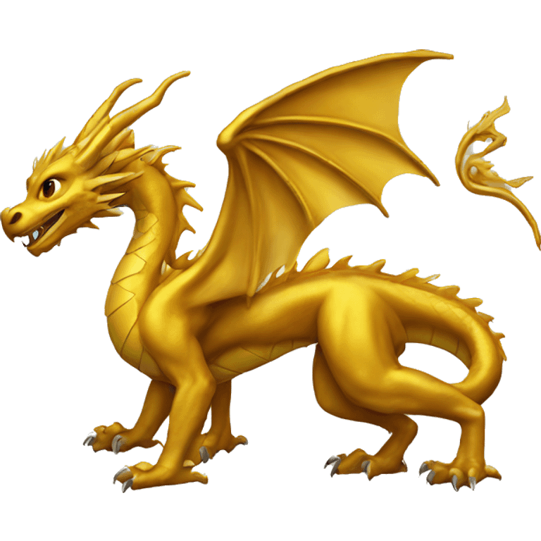 Golden dragon emoji