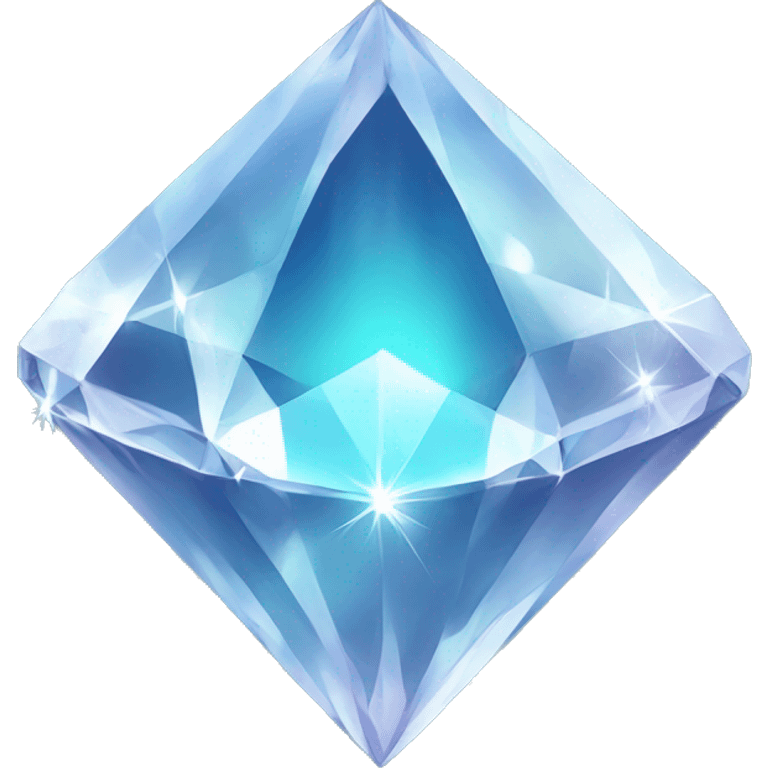 Glowing diamonds emoji