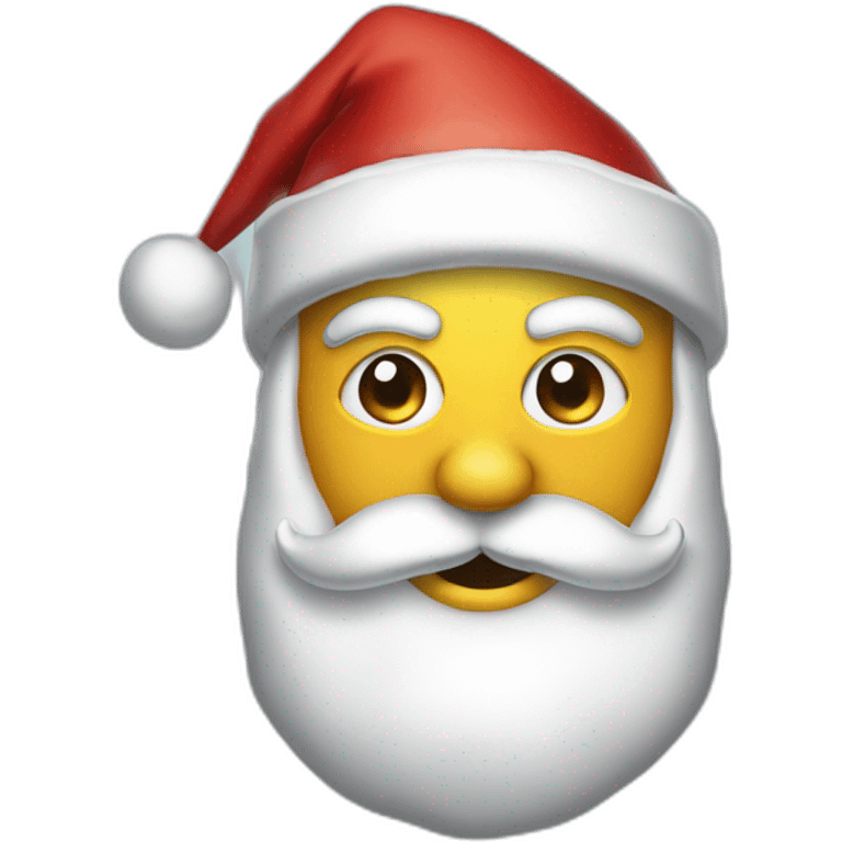 Santa Claus waring mask emoji