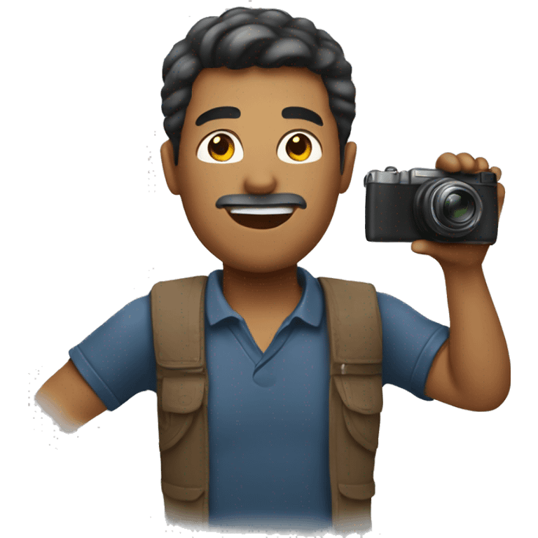 A man taking a photo  emoji