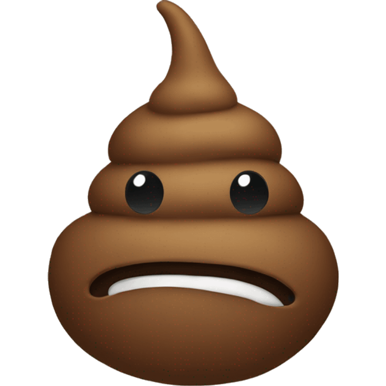 A poop with a top emoji