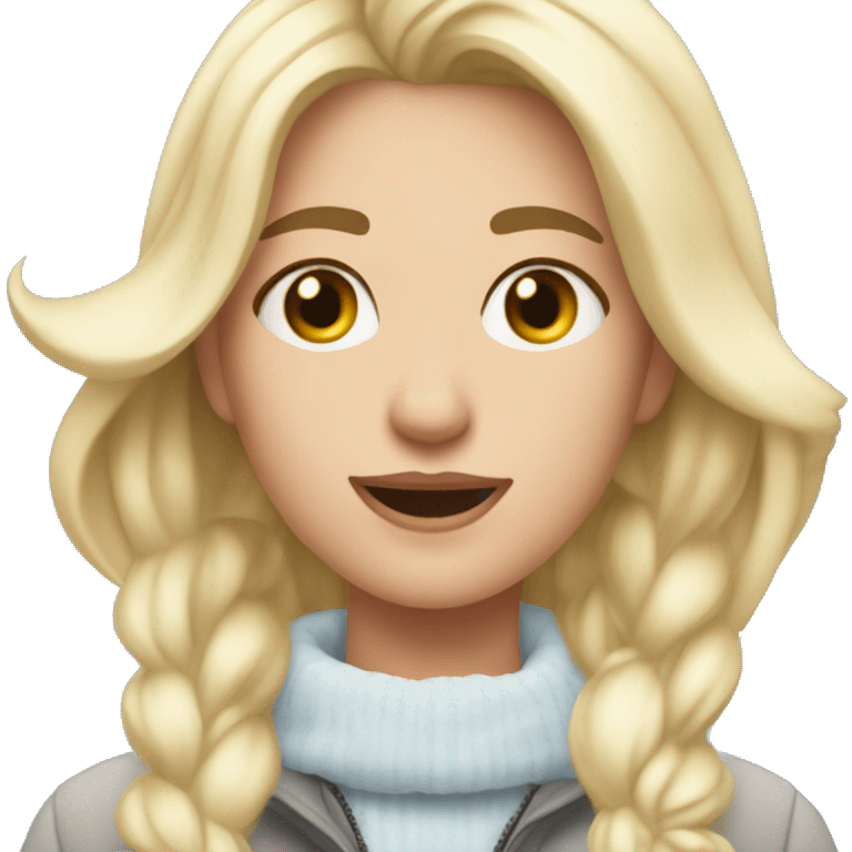 ❄️🧍🏼‍♀️⛷️ emoji