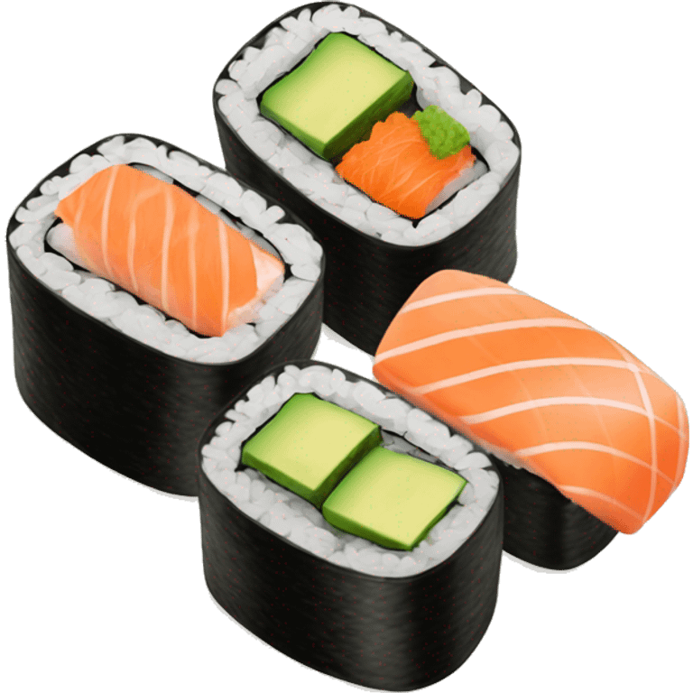 Sushi maki saumon avocat emoji