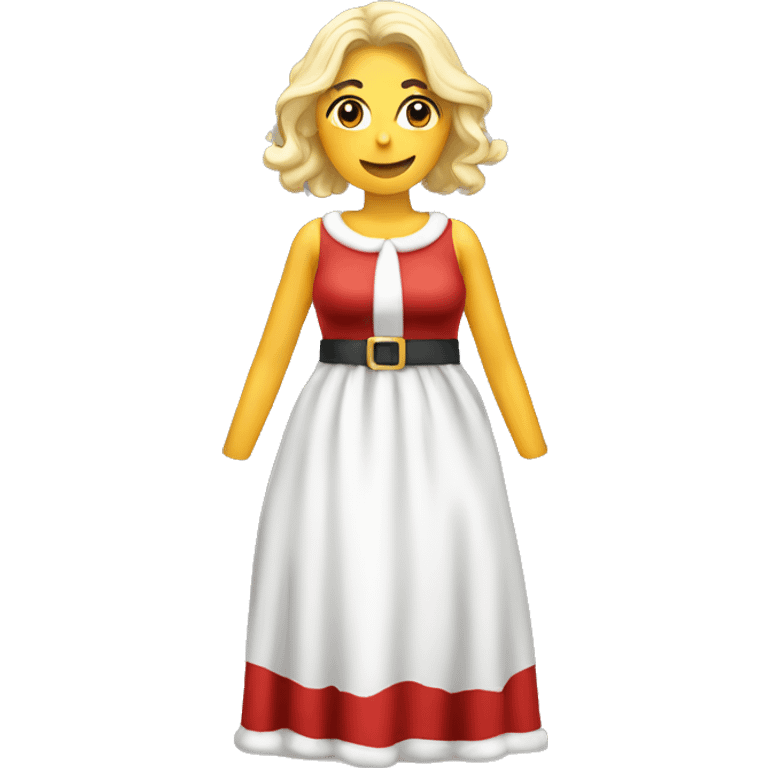 Santa vestido de mujer  emoji