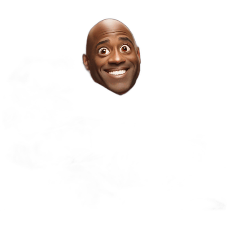 Ainsley Harriott hiding in a big pile of meat emoji