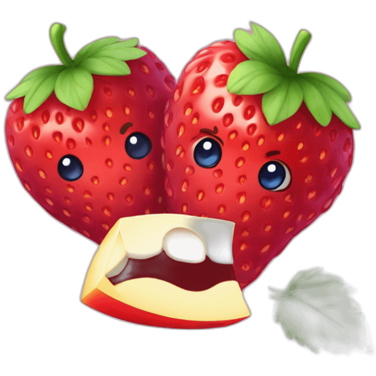 Fraise et framboise et myrtille emoji