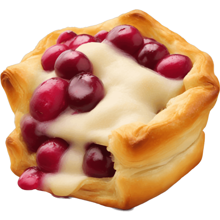  Gooey Cranberry brie puff pastry bite emoji emoji