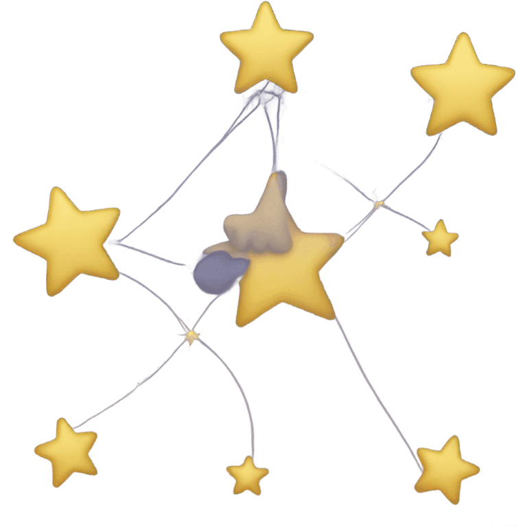 three stars connected emoji