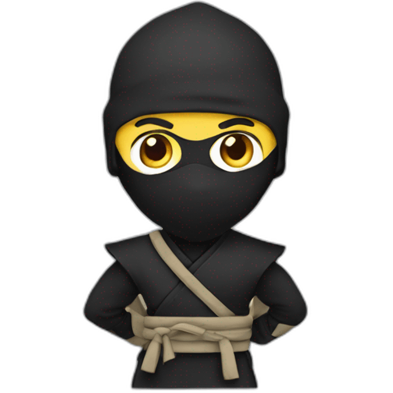 Ninja avec cœur emoji