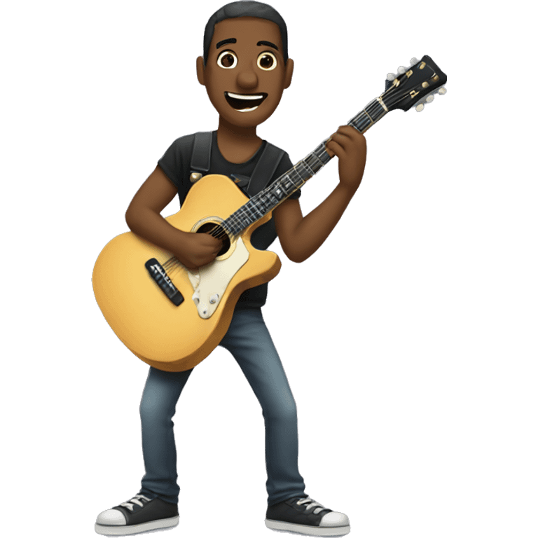 Man of guitars  emoji