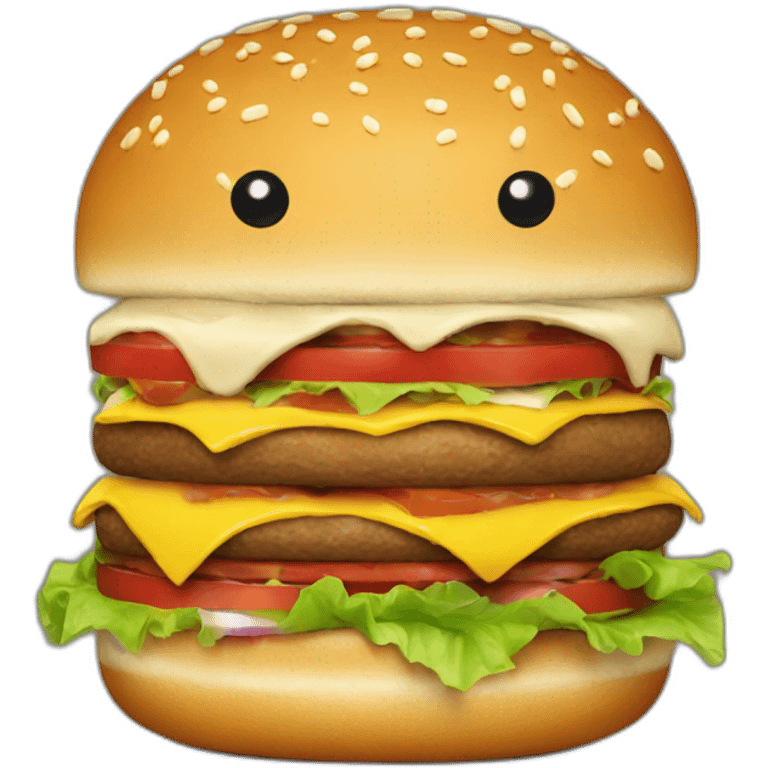 Burger eat burger emoji