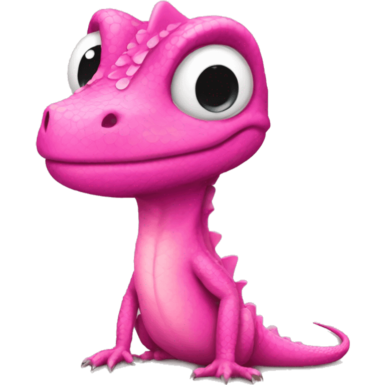 pink lizard emoji