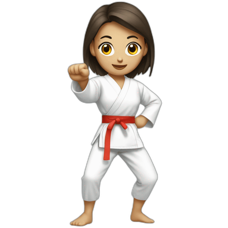 karate girl in pantyhose emoji