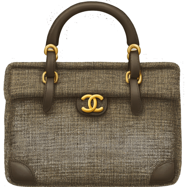 Tweed chanel bag emoji