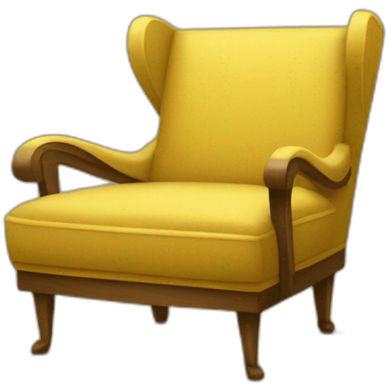 Yellow chair one frame emoji