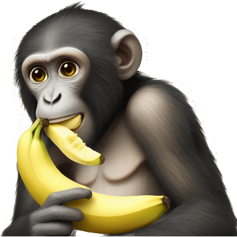 monkey eating banana emoji