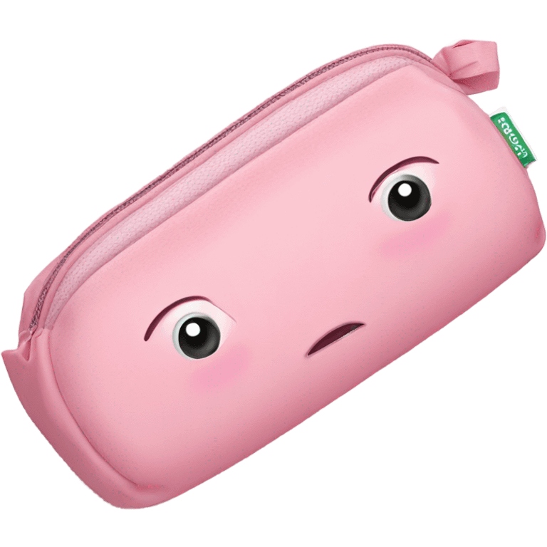 Light pink pencil case  emoji