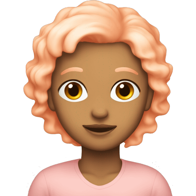 pastel pink tangerine emoji