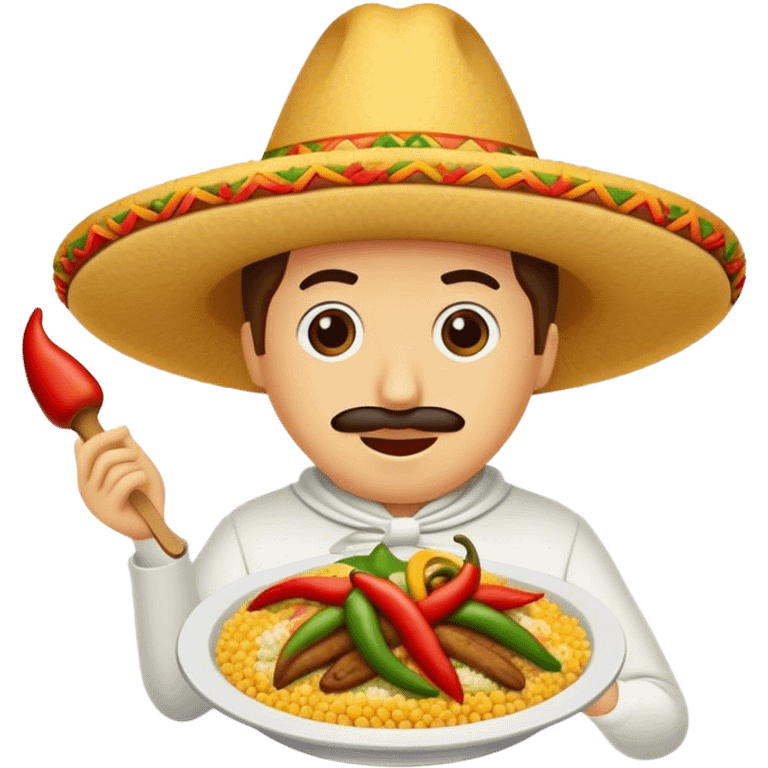 a couscous wearing a fajitas emoji