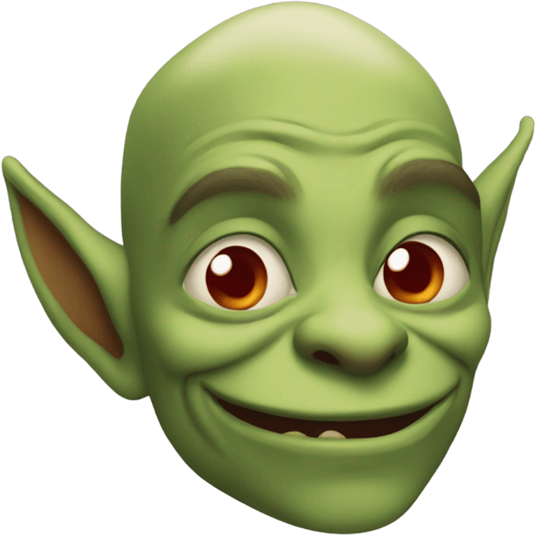 A goblin in love emoji