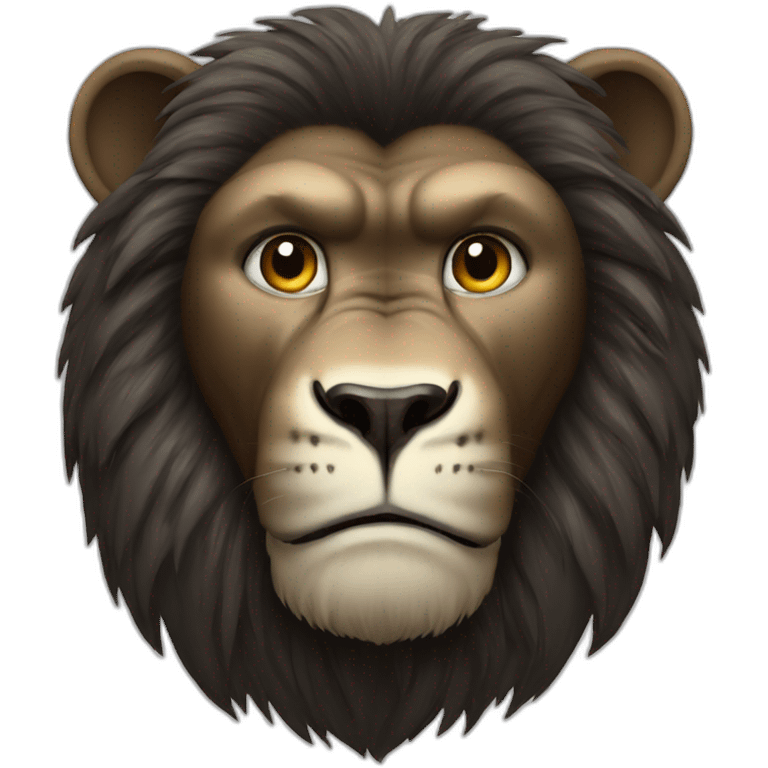 Lion et gorille emoji