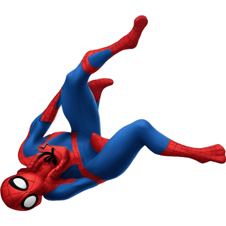 Spiderman flipping backwards  emoji