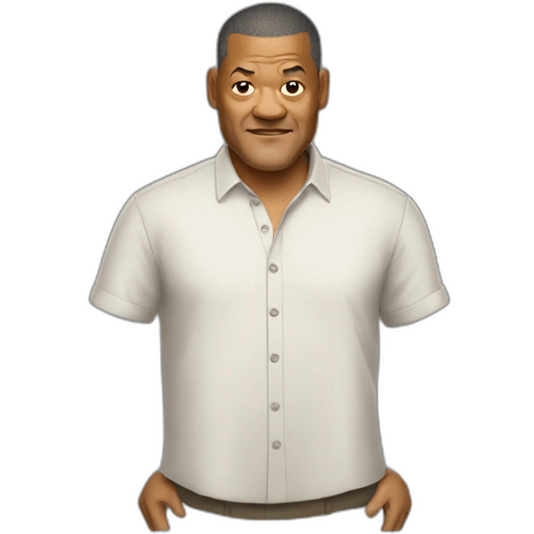 laurence-fishburne cartoon wearing shirt emoji