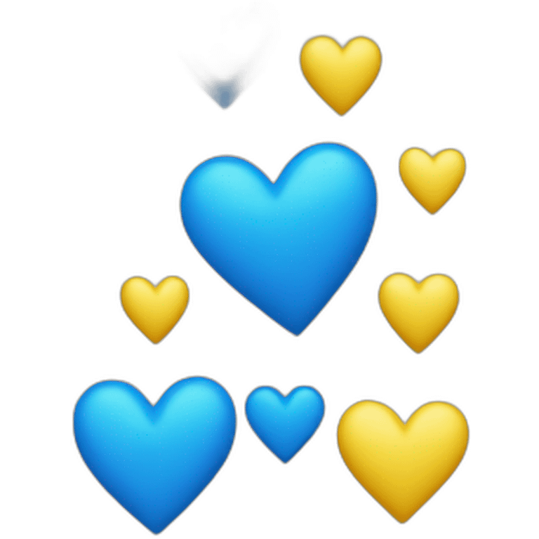 yellow blue heart emoji