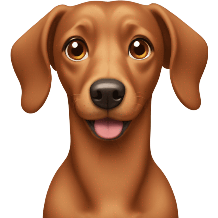 Brown weenie dog named Pheobe  emoji