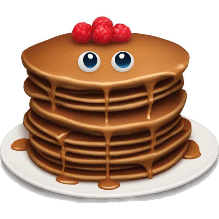 chocolate pancakes emoji