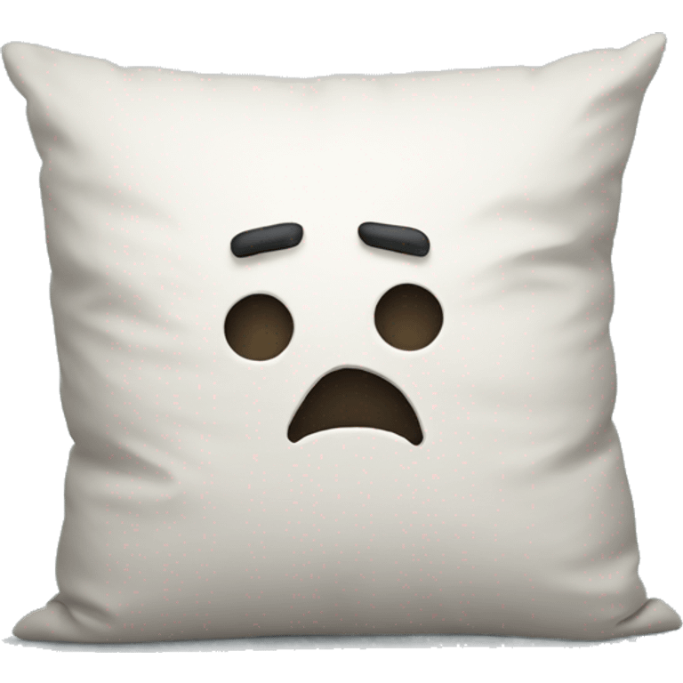 cartoon head buried in pillow emoji