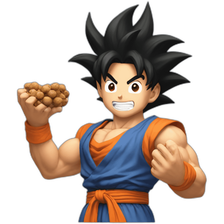 goku holding nuts emoji