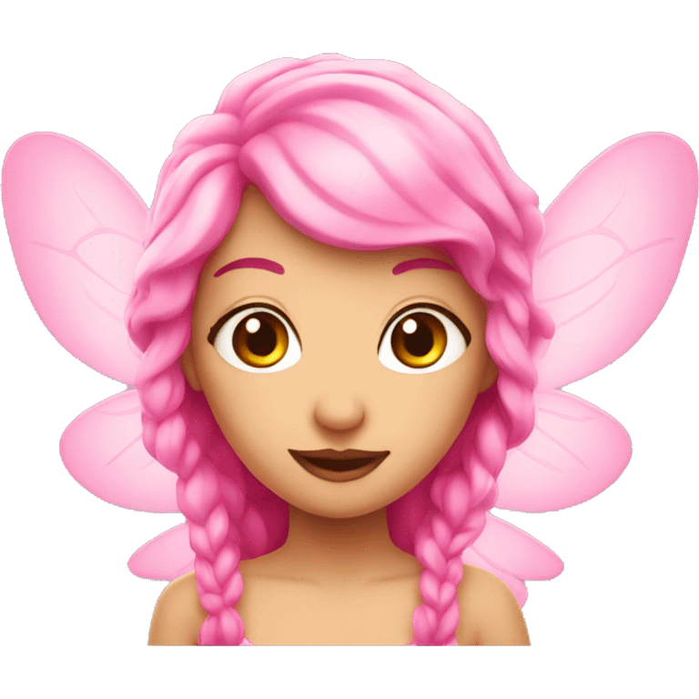 Pink fairy emoji