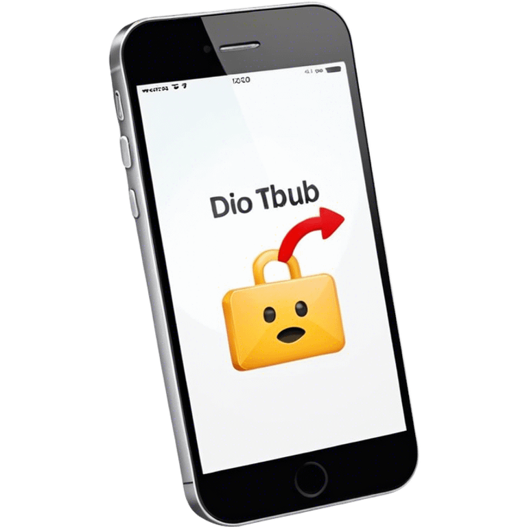 a mobile phone holding up a ‘do not disturb’ sign emoji