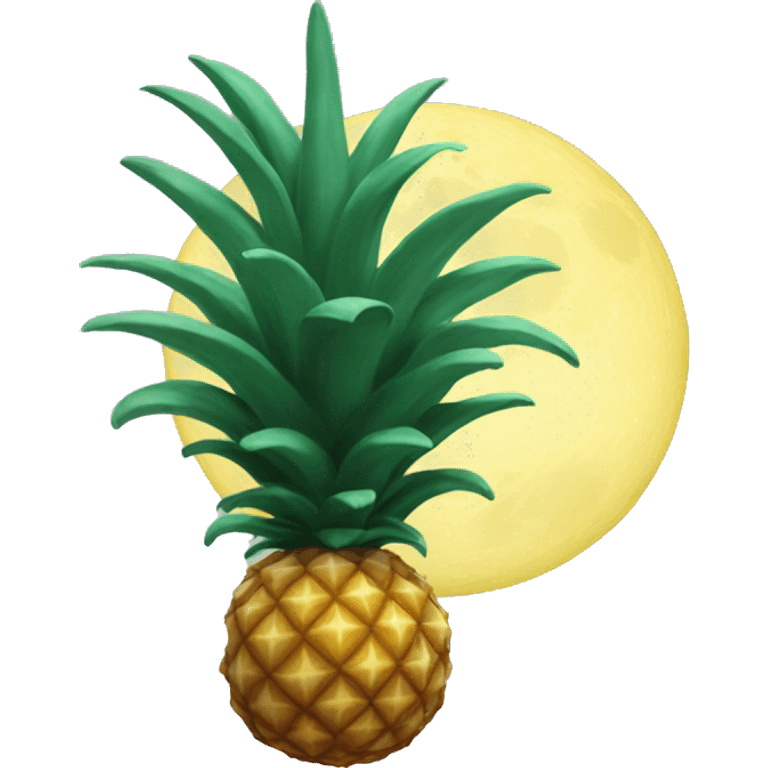 start moon pinepple emoji