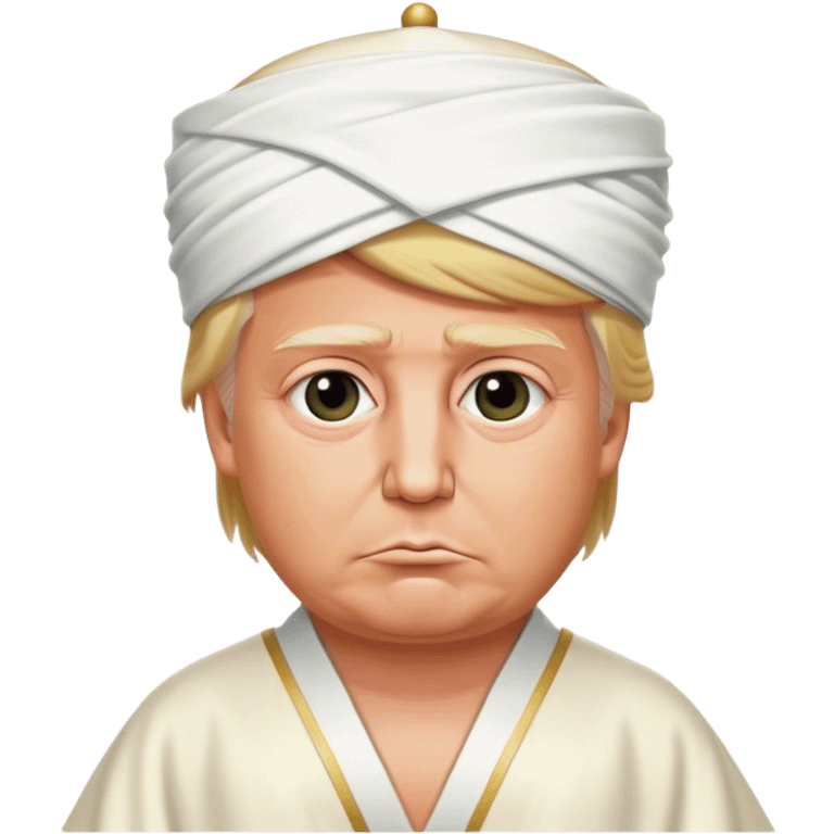 donald trump wears circumcision ceremony outfit emoji