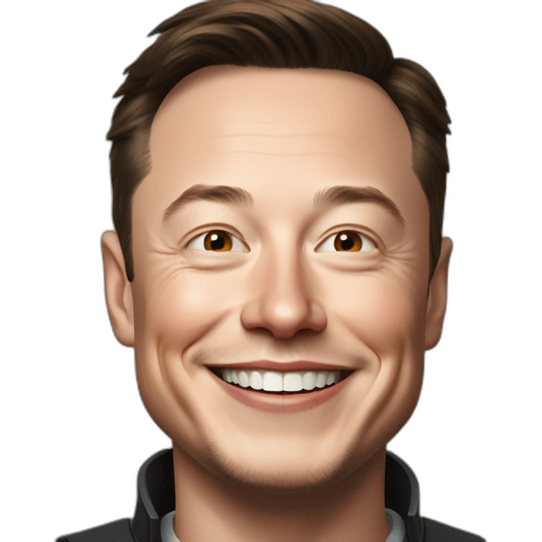 Elon Musk smiling emoji