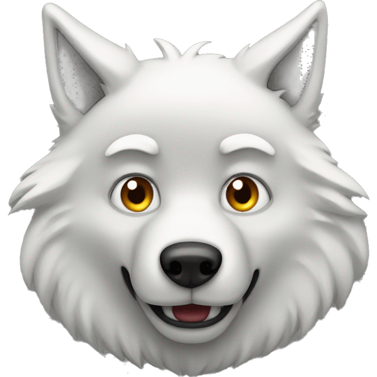 white big bad wolf emoji