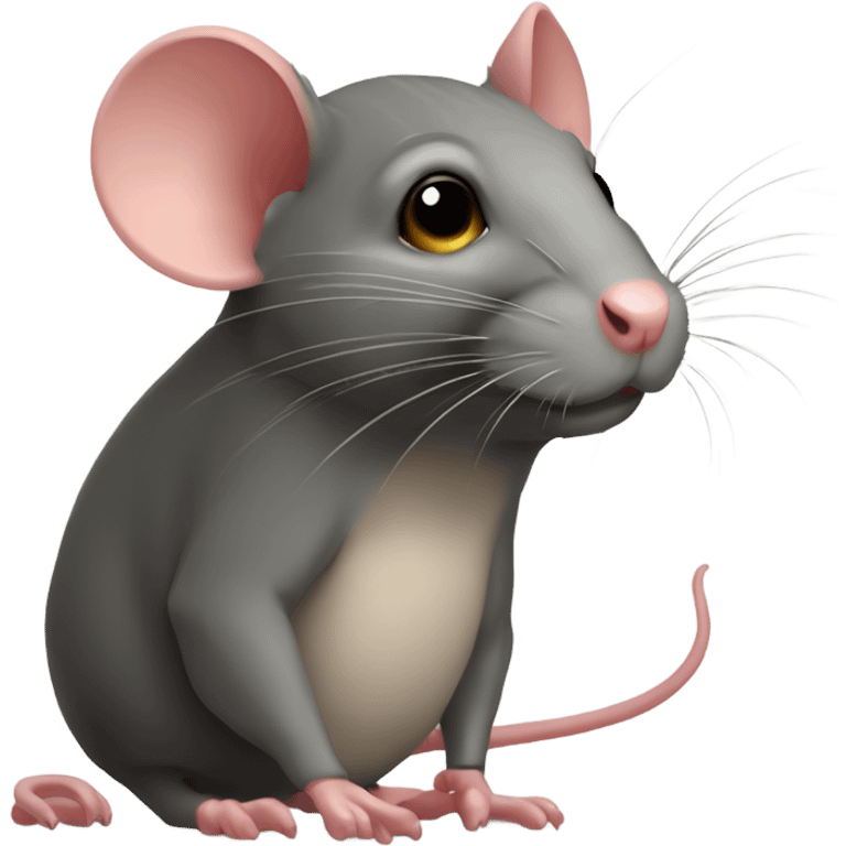 The treacherous rat is scheming cunningly emoji