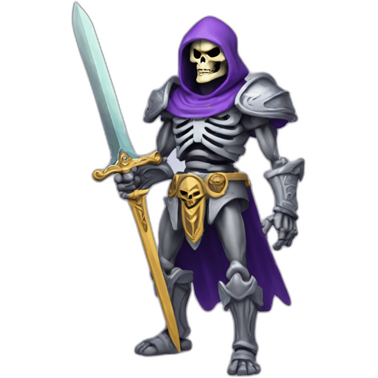 skeletor with sword emoji