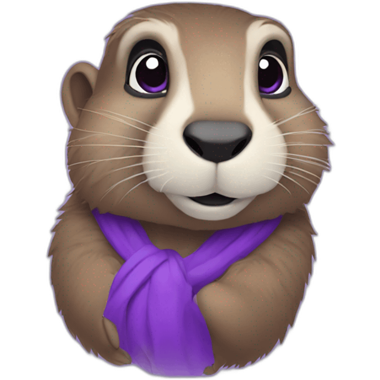 purple-marmot emoji