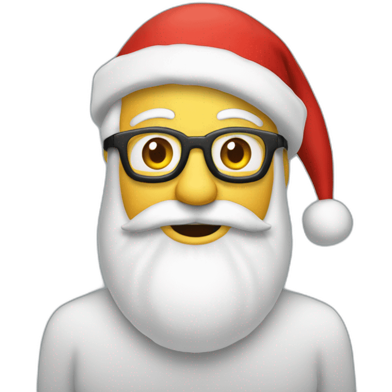 père noël qui porte un logo du site wiin.io emoji