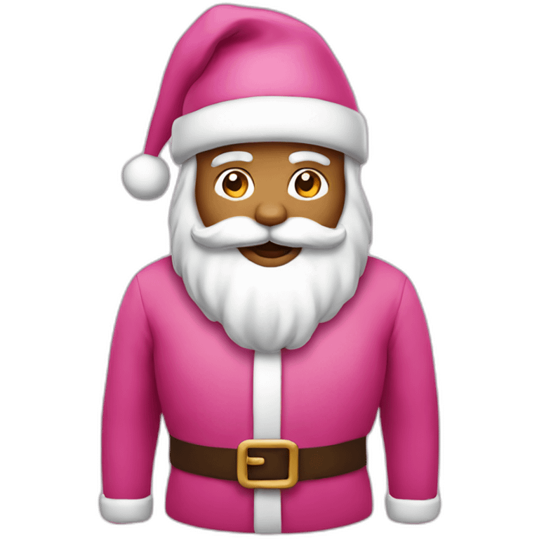 Pink Santa Claus emoji