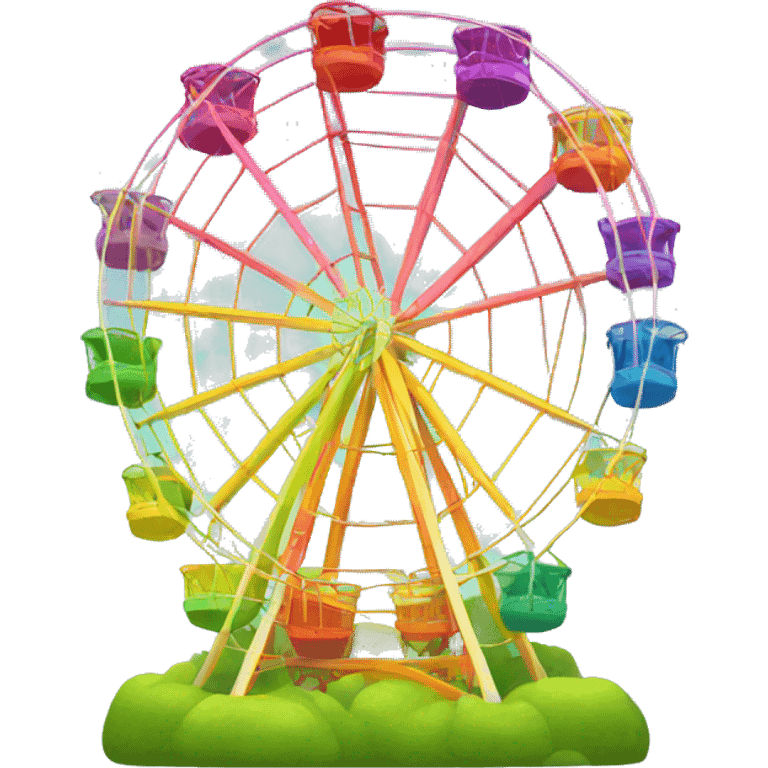 rainbow ferris wheel emoji